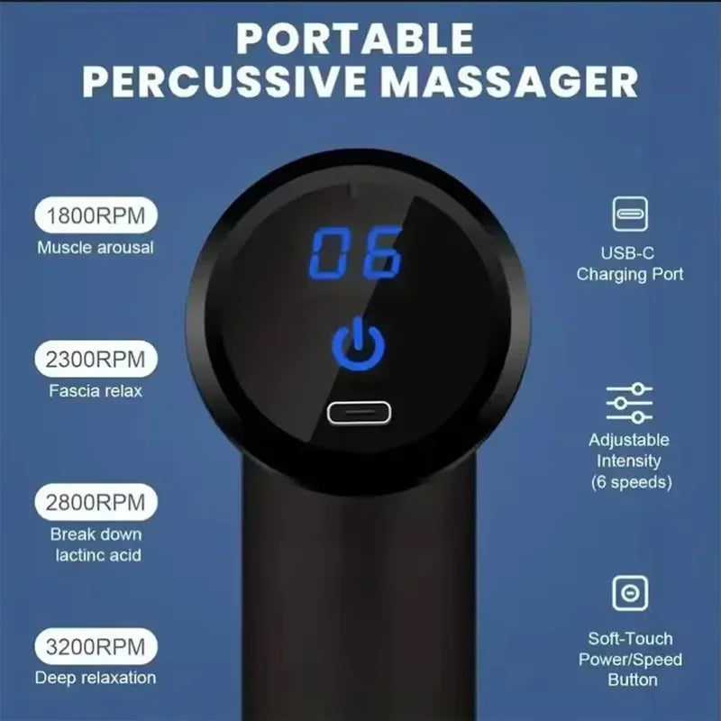 FitGear™ Mini Massage Gun – Deep Tissue Relief Anywhere